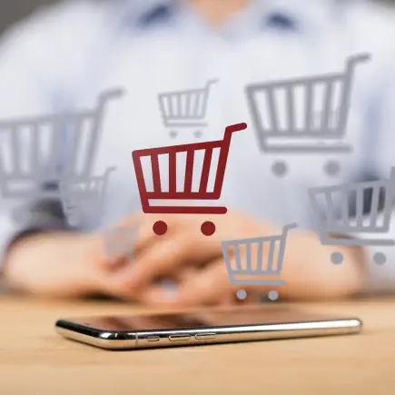 Retail and eCommerce technology illustration
